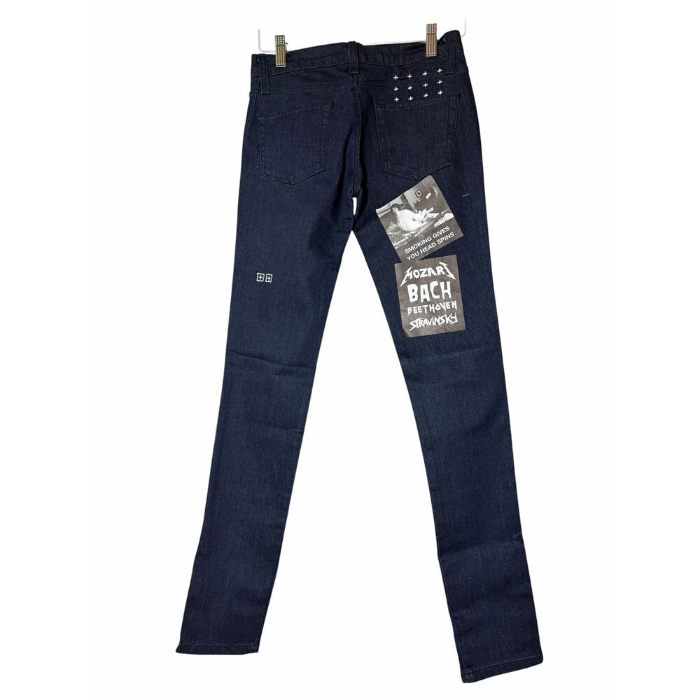 KSUBI Super Skinny Ankle Zip Low Rise Jeans Size 29 Color Vintage Indigo